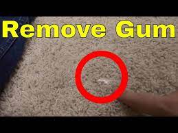 how to remove gum from carpet easily