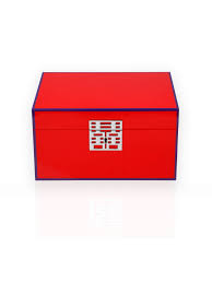 double happiness lacquer jewellery box