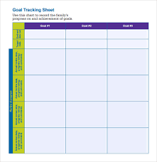 Free 9 Goal Tracking Samples In Pdf Excel