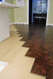 how to install a floating cork floor