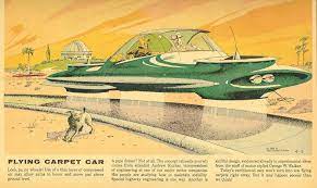 flying carpet car 1958 paleofuture