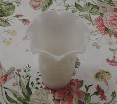 Milk Glass Vase Vintage Hazel Atlas