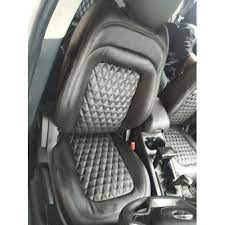 Leather Front Back Black Car Seat Cover