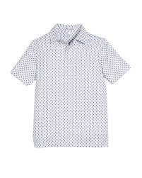 Stretch Jersey Scull Print Polo Shirt Size Xs Xl