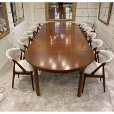 very large table in blond gany
