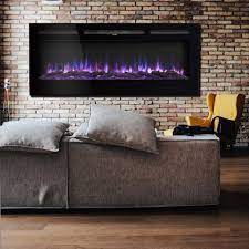 Wall Inset Electric Fireplace Fire