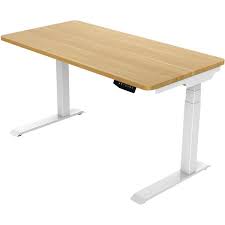 Electric desks live well with our range of sit and stand desks to create your ideal work space with a healthy balance of sitting and standing throughout the day. Hanover 55 In Assembled Sit Or Stand Electric Desk Adjustable Natural Overstock 32832420