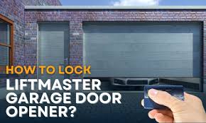 lock liftmaster garage door opener