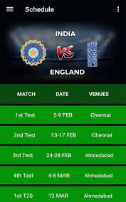 Ind v eng 2021 telecast and live streaming details. India Vs England 2021 Schedule Squads News Fur Android Apk Herunterladen
