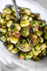 crispy maple roasted brussels sprouts