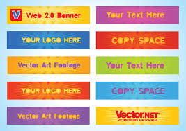 free web banners vector art graphics