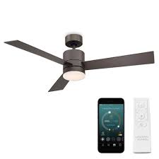 blade ceiling fan bronze with 3000k led