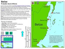 Belize Belize Probable Storm Effects Corozal San Pedro
