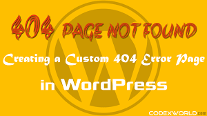 creating a custom 404 error page in