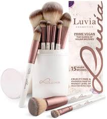 luvia cosmetics prime vegan brush set