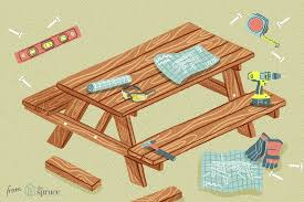 15 free picnic table plans in all