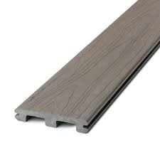 tidal gray grooved composite deck board