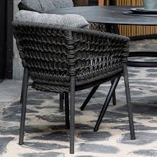 Garden Chair Soft Rope Dark Grey