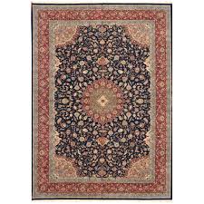 semi antique tabriz wool silk rug