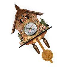 Часы Cuckoo, износостойкие настенные часы с изображением леса, винтажные  деревянные часы, часы для птичьего домика, настенное украшение ручной  работы, для гостиной | AliExpress