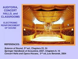 ppt auditoria concert halls and