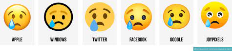 crying sad face emoji