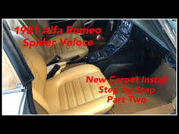 1981 Alfa Romeo Spider New Carpet