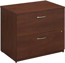 Sauder via lateral file cabinet with optional hutch. Amazon Com Bush Business Furniture Series C 36w 2 Drawer Lateral File In Hansen Cherry Home Kitchen