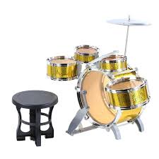 Jazz drumming generally calls for high tuning and drums that resonate strongly. Jazz Drum Set With Chair Instrument For Kids 8008e Yellow Shopee Philippines