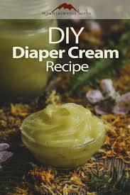 homemade diaper cream with herbs