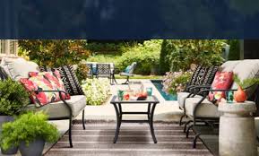 Depending on what you're shopping for, you could find a patio set, a bbq grill, or decorative outdoor baskets. Outdoors