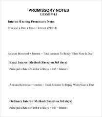 Sample Promissory Note Template Free Sample Example Format Sample Of
