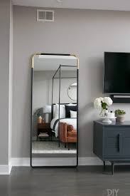 Secure A Leaning Mirror To The Wall