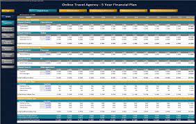 excel template travel agency