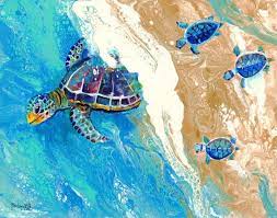 Baby Sea Turtle Wall Art Sea Turtle
