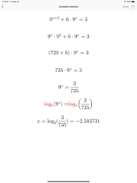 Exponential Equations On The App