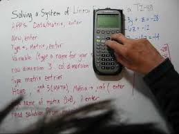 Solving A System Of Linear Equations