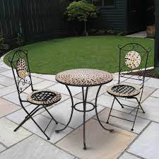 Rated 5 out of 5 stars. Rose Gold Mosaic Mirror Finish 3 Piece Bistro Set Garden Outdoors Garden Furniture Accessories