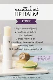 diy essential oils lip balm recipe
