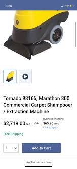 tornado marathon 1200 carpet extractor