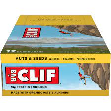 clif bar energy bars nuts seeds