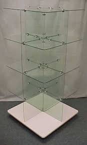 Glass Cubes Freestanding Glass Shelf