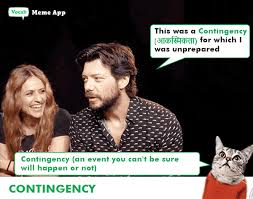contingency meaning in hindi with