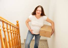 heavy lifting at first trimester