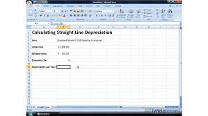 Calculating Straight Line Depreciation