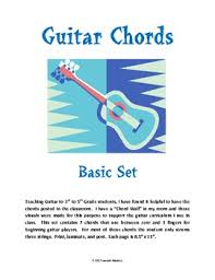 Guitar Chords Basic Set