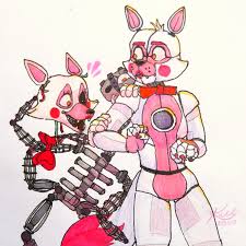 She also has white fox ears and a big, white, fluffy fox tail with a pink tip. Mangle Fnaf Twitter Search Twitter Fnaf Drawings Anime Fnaf Fnaf Art