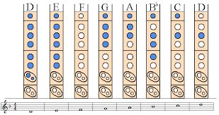 Soprano Recorder Scales D Minor Pure Scale