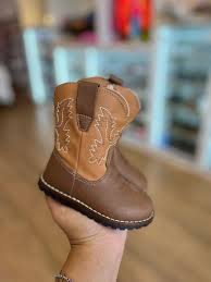 Bota Texana Western Com Zíper Lateral E Solado Emborrachado Menino Xua Xua
