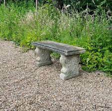 Small Weathered Stone Bench